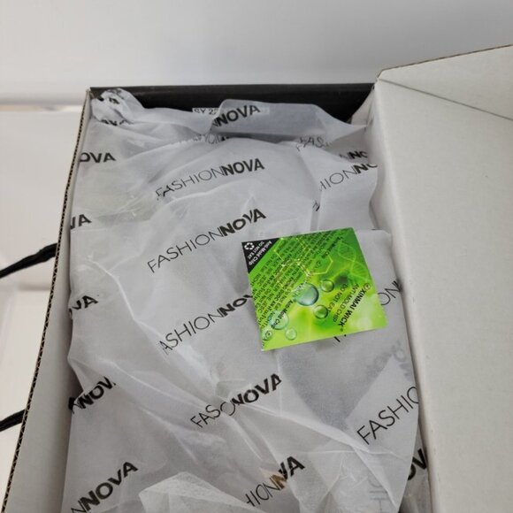 Fashion  Nova Clear Heel Diamante Mules - Picture 3 of 10